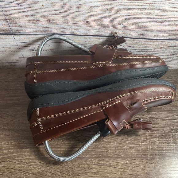 Men’s JOHNSTON & MURPHY Fowler Kiltie Tassel Style 25-8334 - Size 8 Sheepskin - Picture 7 of 14